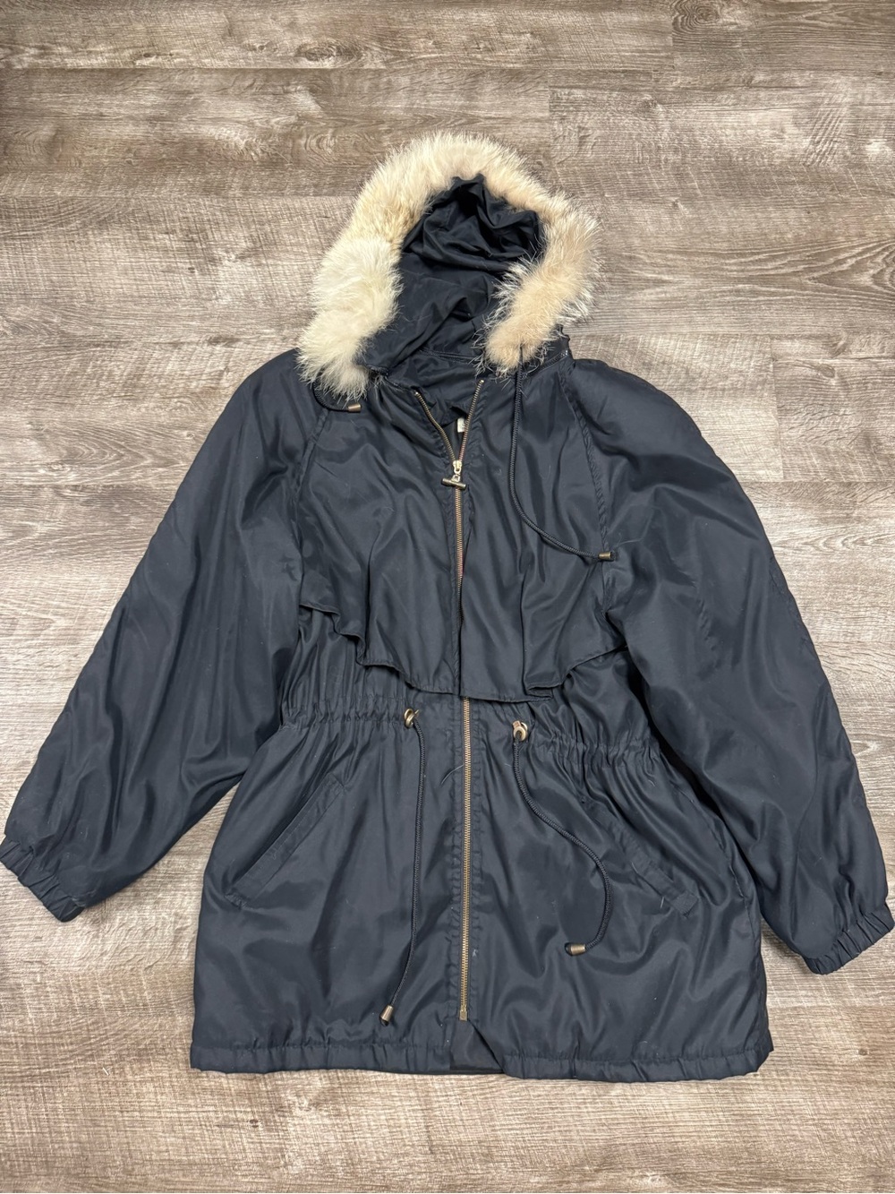 Damselle Vintage Black Coat Size Medium